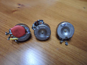 Vintage Rare " Crater Bottom " 1964 Fender Stratocaster Pots 250K Potentiometers
