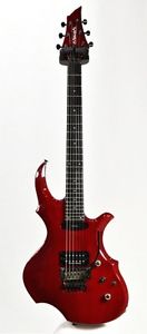 Edwards E-AN-137FR/See Thru Red Electric guitar w/ Soft case Right hand #U602