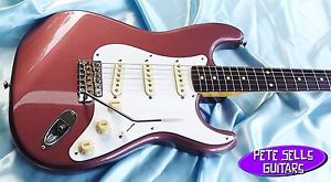 FENDER STRATOCASTER  ST62-TX BURGUNDY MIST  WITH USA TEXAS SPECIALS  ALDER BODY