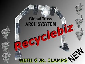 Global Truss Arch System Lighting Truss with 6 JR CLAMPS 10' x 8' & Carry Bag!