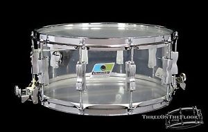 1970s Ludwig Blue / Olive Badge VISTALITE : SUPER SENSITIVE 6.5x14 Snare Drum