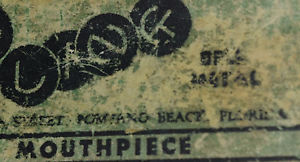 Otto Link Florida STM Tenor Sax Mouthpiece #10 Original Facing, Cap Lig & Box