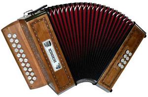 Hohner MORGANE MELODEON,D/G messa a punto. Dry sintonizzato,stepped tastiera. Da