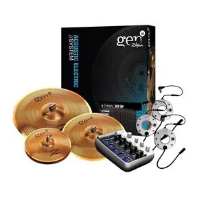 Zildjian Gen16 Buffed Bronze Acoustic - Electric Cymbal Boxset AE368 G16BS2DS