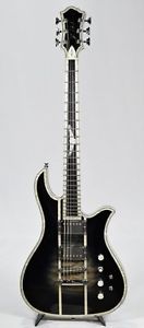 B.C.Rich Classic Deluxe Eagle Black Burst w/SoftCase FreeShipping Used #G356