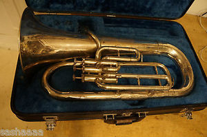Yamaha YEP-201 Euphonium Baritone Silver Horn W/ Yamaha Case