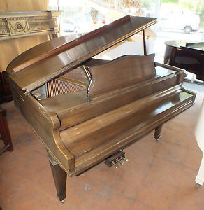 FISCHER- Medium Brown Mahogany BABY GRAND PIANO Free Delivery within 75 miles