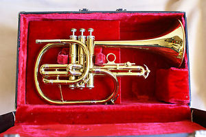 Nice & RARE vintage REYNOLDS "EMPEROR" flugelhorn ! RMC era ! GREAT condition!