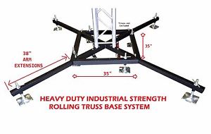 Industrial Strength Heavy Duty Rolling Base For Aluminum Truss Fits F34/F44