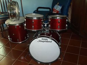 batteria acustica anni 60 slingerland 3 ply re ring interni coccolade immacolata