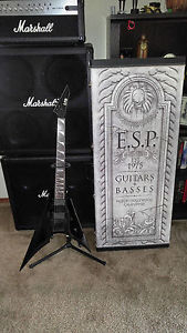 ESP Satin Black Arrow With ESP Tombstone case (NEW)