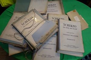 GROSSER POSTEN NOTEN PARTITUREN BÜCHER KOMPONIST FRIEDRICH HOLLAENDER