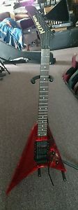 Kramer Acrylic flying V near mint hsc electric guitar floyd