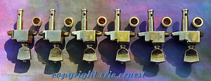 Vintage 1960s Gibson Firebird VII original GOLD banjo guitar tuners parts RARE