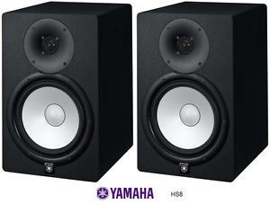 YAMAHA HS8 COPPIA di CASSE Monitor Amplificato Studio monitor Yamaha 120 watt