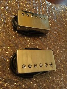 Tom Holmes Humbucker Pickups H455 H450 PAF's Nickel Covers