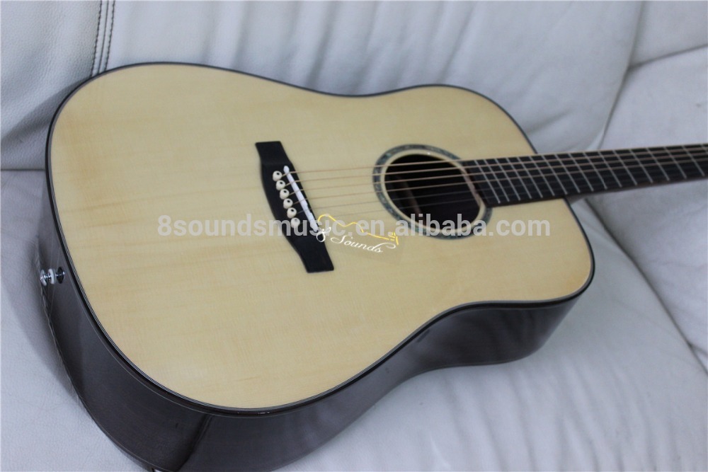 free shipping all solid wood acoustic guitars chinese handmade guitar
