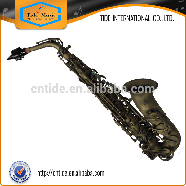 Professional Alto Saxophone Like Selmer Paris Reference 54 Foggy Antique Color Full Body hand Hamemering