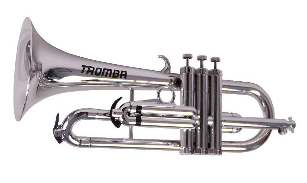 Tromba TF-SL Pro Professional Plastic Bb Flugelhorn, Silver