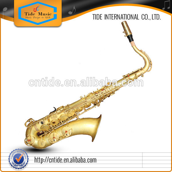Expert professional use unlacquer original brass tenor saxophone