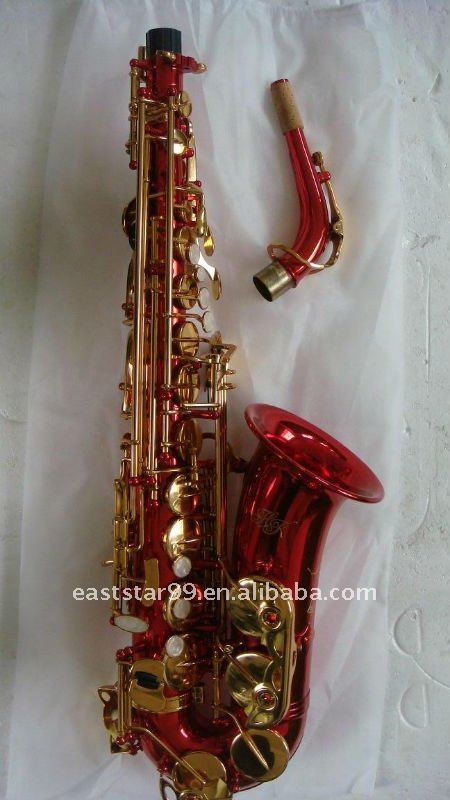 colourful alto saxophone