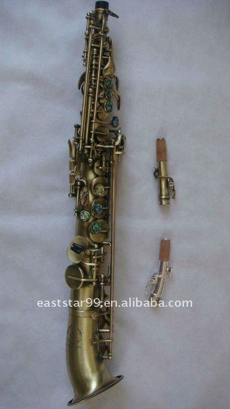 antique curved bell soprano sax