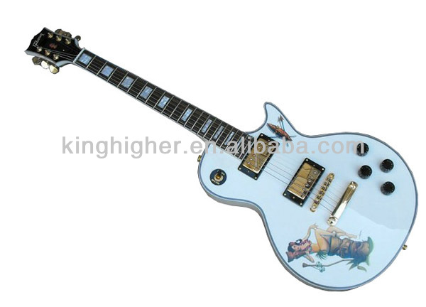 Glisten Electric Guitar white china cheapest hot rock pattern