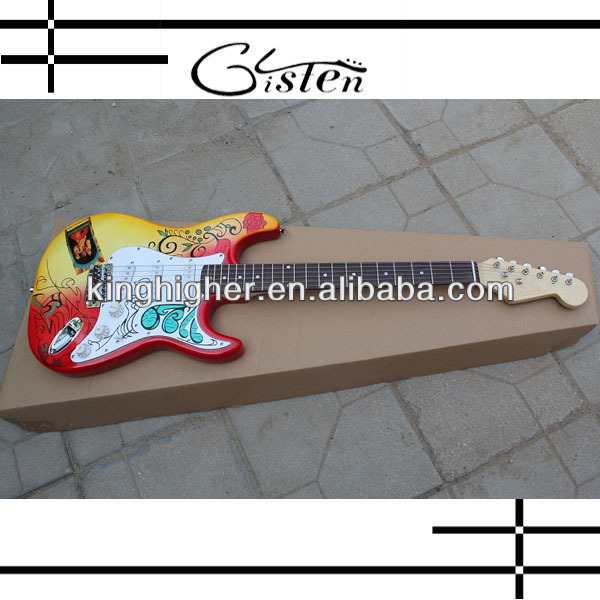 China made Glisten KH High quality fashion model cheap electric guitar very popular KHF-ST-40