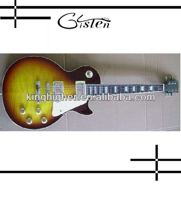 100% new LP style Standard electric guitar with gold color KHG-STD-003