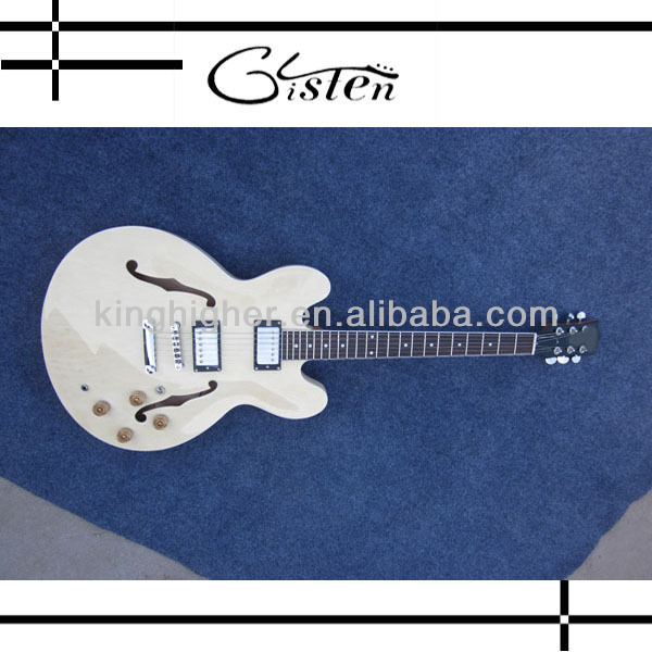 Jazz white electric guitar made in china