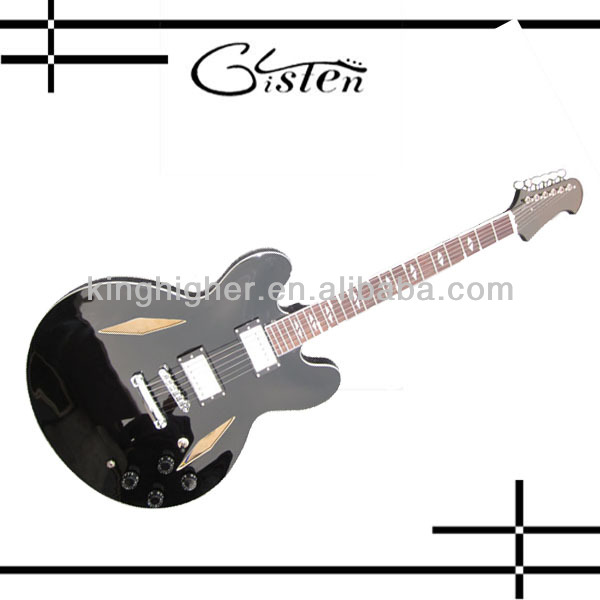 Jazz black classical electric guitar J08