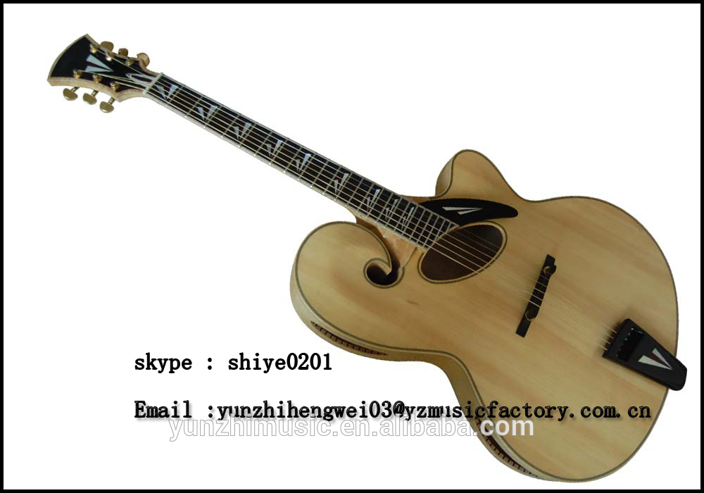 18inch handmade solid wood mandolin style jazz guitar