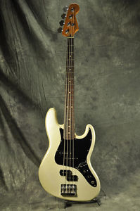 FENDER MEX BLACK TOP JB White Chrome Pearl w/Hard Case From JPN F/S Used #G112