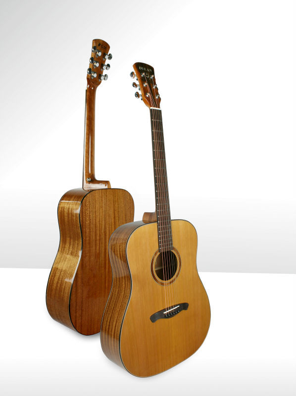 Wholesale music instrument 41 inch Dreadnought solid body acoustic guitar