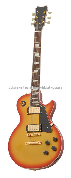 2015 new product solid body and sunbrust color LP style electric guitar
