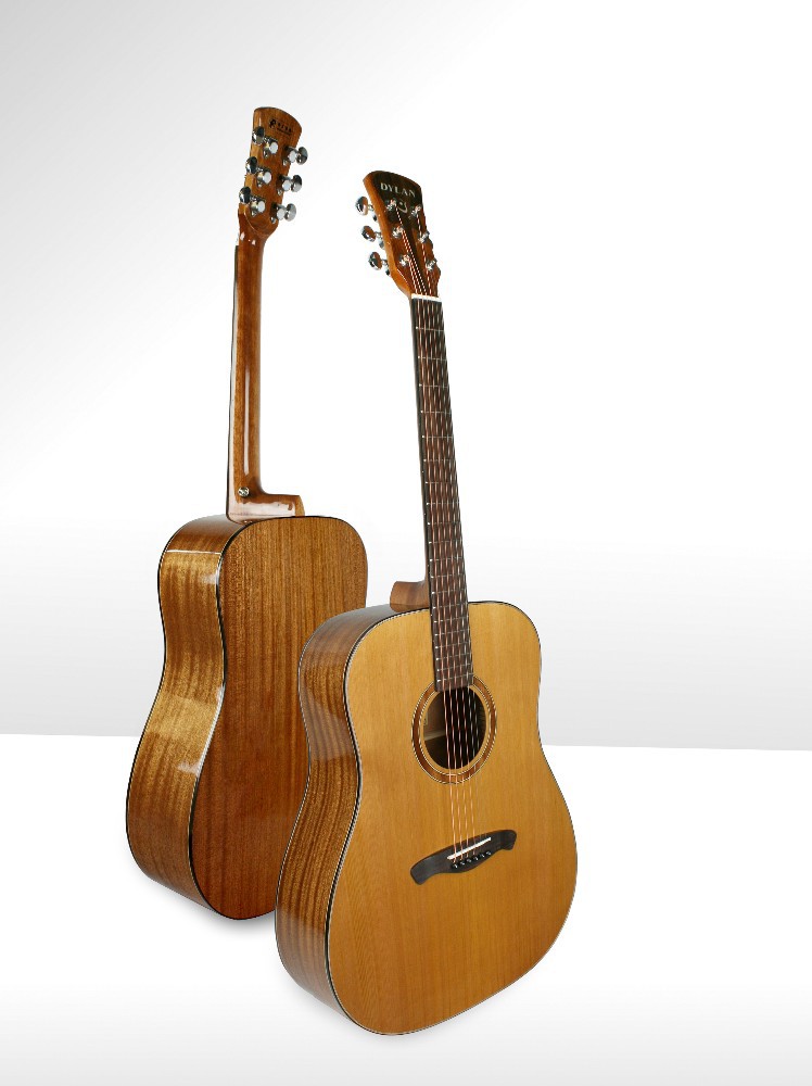 free shipping music instrument 41 inch Dreadnought solid body acoustic guitar
