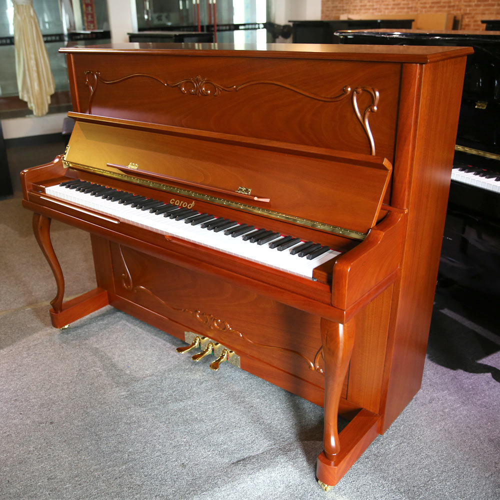 88 keys red walnut matte upright piano from china