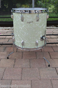 60's Rogers 16" WMP WHITE MARINE PEARL HOLIDAY FLOOR TOM for YOUR DRUM SET #T160