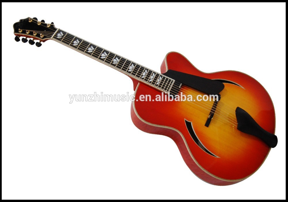 17inch yunzhi 7strings handmade archtop electric jazz guitar