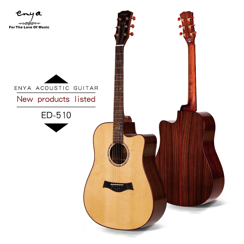 41'' best sales cutaway Cheap natural Acoustic 6 String guitar