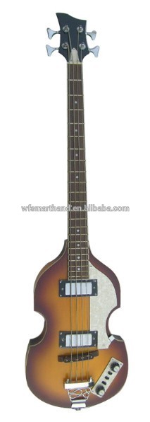 New product sunbrust color and violin style electric bass for christmas free shipping