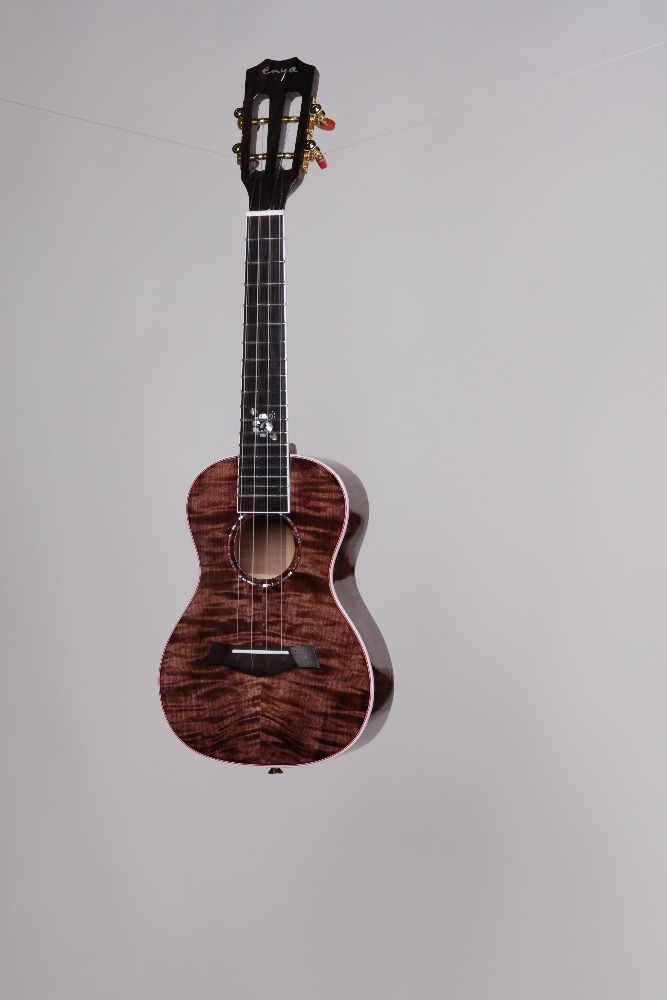 2015 plastic fashion ukulele full solid maple ukulele