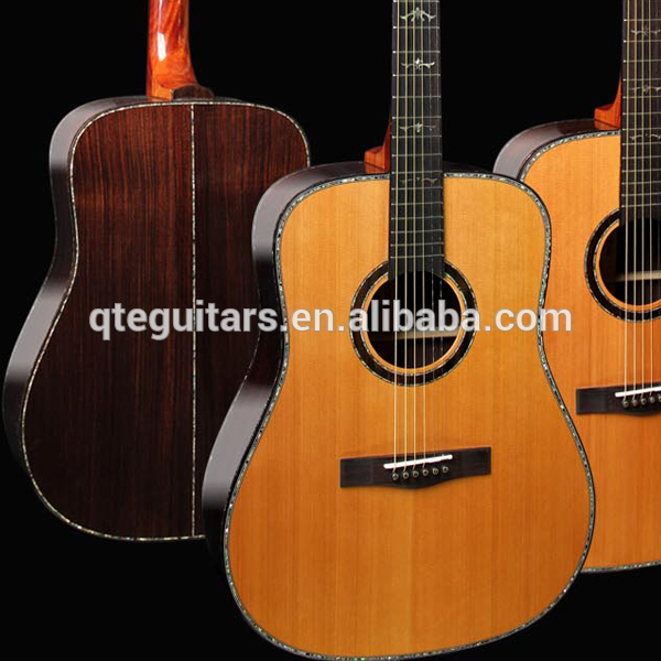 41inch all solid handcraft,famous brand guitar from china,solid cedar top solid rosewood backside