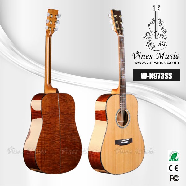 41" solid acoustic electric guitar high-gloss custom logo guitar