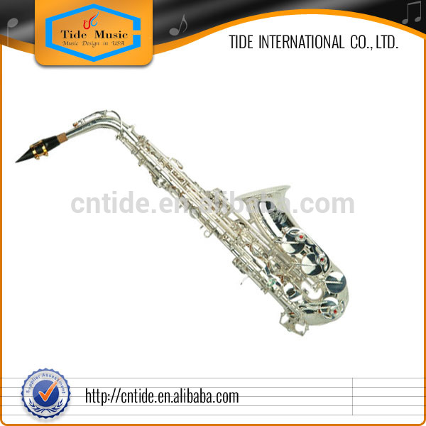Popular Grade Alto Saxophone Silver Plated