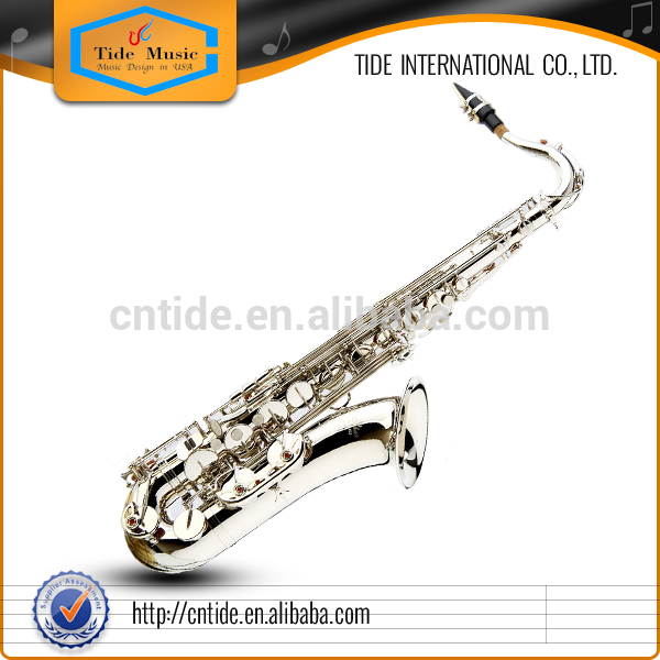 Popular Grade Silver Plate Tenor Saxophone