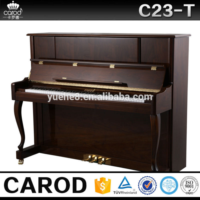 Large teak larning piano/black antique upright piano