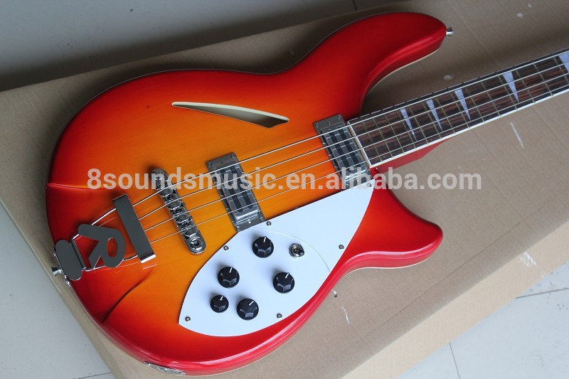 free shipping sunburst 4 strings Electric Bass guitar