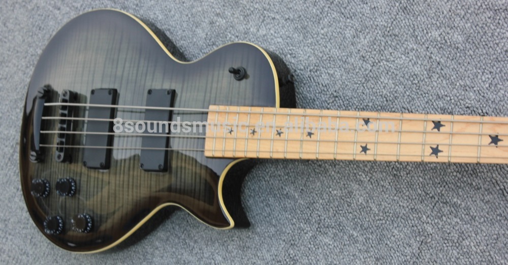 free shipping 4 string bass guitar custom electric bass can do OEM logo