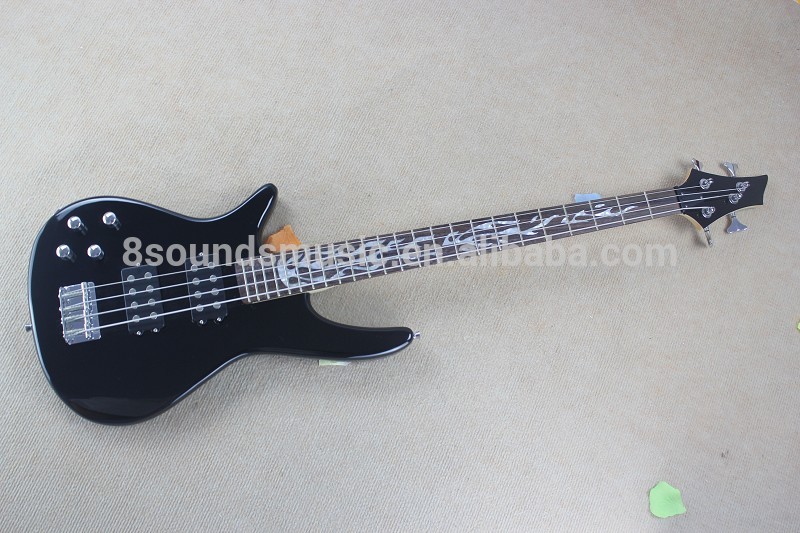 free shipping cheap 4 string left handed Electric Bass Guitar/electric bass/lefty bass guitar OEM logo